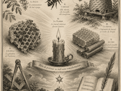L’Abeille, la Cire                                             et la&nbsp;Lumière